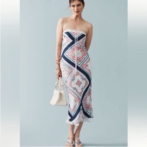 For Love & Lemons Daisy Mae Strapless Midi Slip Dress XS